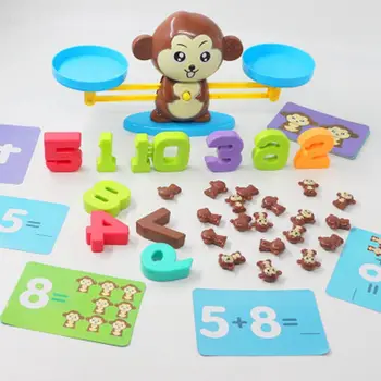 Opica Bilance Igrače Obsega Igrača Za Otroke, Izobraževalne Igrače, Opica Zgodnjega Učenja Bilance Otrok Razsvetljenstva Matematiko Igrače