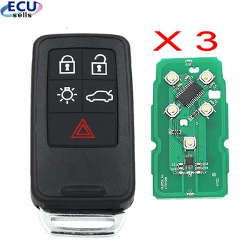 3PCS* 5 gumbi Smart Remote Ključ za Volvo XC60 S60 S60L V40 V60 434mhz id46 Čip, NAJBOLJŠE KAKOVOSTI