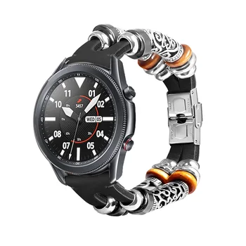 Za Samsung galaxy watch 3 45mm 41mm Trak Pravega Usnja 20 mm Watch Trak Retro Zapestnica Watchbands ремешок 22 mm watch band