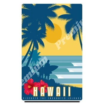 Havajih, trgovina s spominki, magnet letnik plakat