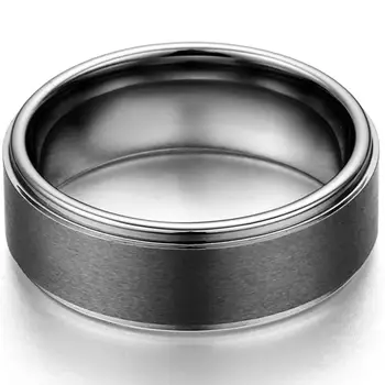 BONISKISS Moda 8 mm Volframov Karbid Obroč Moški Ženske Poročni prstan Ženske Udejstvovanje Obroči Moške Nakit dropshipping
