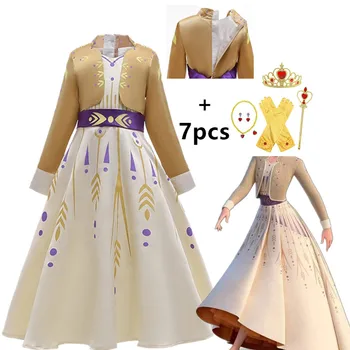 2021 Nova Dekleta Princesa Obleke Halloween Party Cosplay Prikrivanje Oblačila Za Dekle rojstni dan, Otroci, Oblačila, Obleke Kostum Vestido
