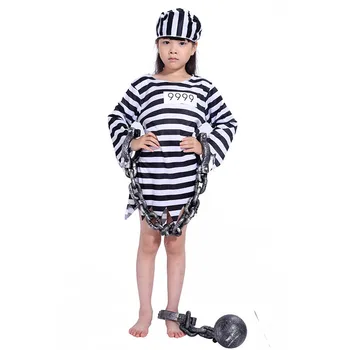 Zapornik Cosplay Kostumi za Otroke Trak Grozo Karneval Halloween Kostumi Stranka Baby Girl Boy Oblačila Vlogo Igra Zombi
