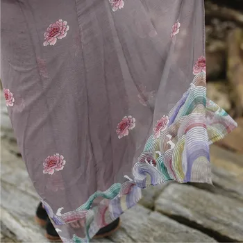 NINI WONDERLAND Ženske Tanko obrobo Jarek Coats 2019 Poletje zaščito pred soncem Jopico Plašč Ženski Modni Tisk Chiffion Dolgo Outwear