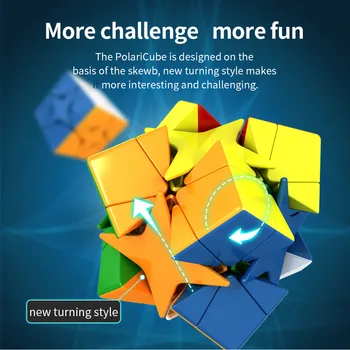 MoYu MeiLong Polaris Magic Cube Izobraževalne Igrače za Otroke Cubo Magico Twist 3D Nemoteno Antistress Igri Cube Puzzle Igrača