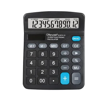 Nov velik zaslon sončne kalkulator 12 mestno aritmetično študent finančni urad pisarniški računalnik,