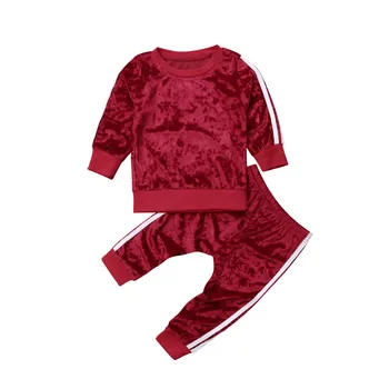 4Color ! Jeseni Otrok Baby Gilrs 2pcs Dojenčke in Malčke Baby Girl Obleke Športni Set Sweatershirt T Shirt Legging Hlače Obleko, 2-5Y