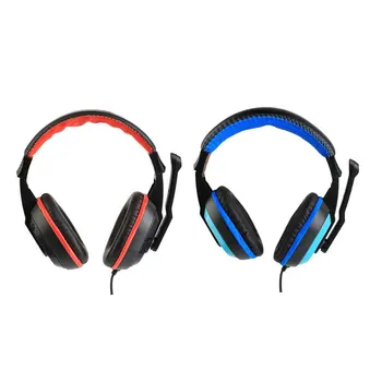 NOVO 3,5 mm Nastavljiva Igre Gaming Slušalke Stereo Vrsta Hrupa-preklic Računalnik PC Zabava Slušalke Z Mikrofoni