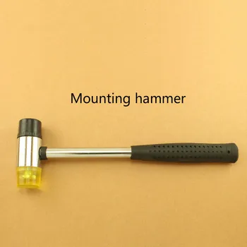 Ročno diy orodja gumijastim kladivom jeklene cevi ročaj kladivo usnje je bistvena orodja za namestitev kladivo kladivo