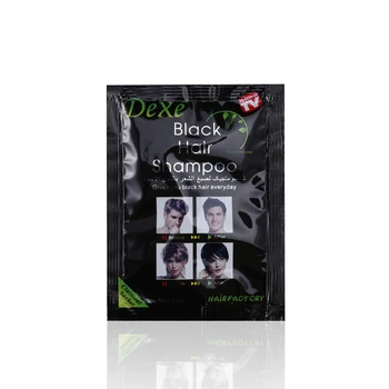 10 vrečke Stalno Črne lase barve za lase Blackening Šampon za moške in ženske naravne Zeliščne hitreje črne lase Obnovi smetane
