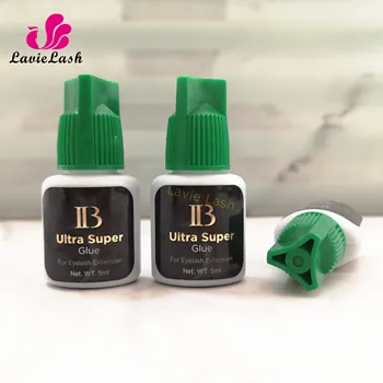 10 steklenic/veliko IB Ultra super Lepilo za Posamezni 1-2s hitro sušenje trepalnic razširitve lepilo zelena kapa dolgo traja 6 tednov