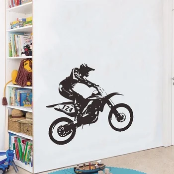 Lep in preprost motorcycle racer fant okrasni zid prilepite dnevna soba ozadju dekorativni zidana aplicirano ozadje