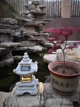 Japonski slog Prostem tla dvorišče smolo Sončne svetilke palači luči krajine luči domače vrtnarjenje dekoracijo Zen