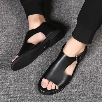 2020 poletni čevlji pravega usnja za moške sandale človek modna gorskih prostem vode obutev za plažo pohodništvo zaprtih mens ročno