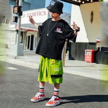 2020 Hip Hop Plesne Kostume Otroci Stopnji Uspešnosti Oblačila Fantje, Otroci Moderni Ulični Ples Obrabe, Dekleta Jazz Obleke DQS4439