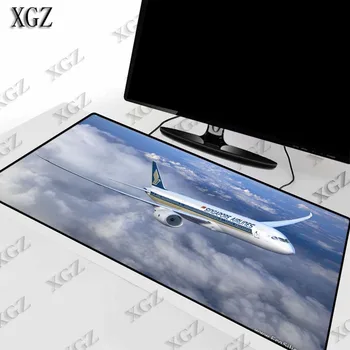 XGZ Oblaki Zrakoplova Velike Gaming Mouse Pad Zaklepanje Rob Mat za Prenosni Računalnik Tipkovnico Desk Dota CSGO pad