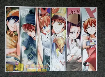 8 kos/set Anime Hrane Vojne! Shokugeki ne Soma plakat Megumi Tadokoro Ryoko stenske slike sobo, nalepke, igrače A3 risanka plakati