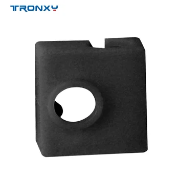 5pcs Tronxy 3D Tiskalnik Deli MK8 Zaščitni Silikonski Vložek Kritje Primera Velikosti 20*20*10 mm Grelec Blok Vroče Koncu Nogavica 3D Dodatki