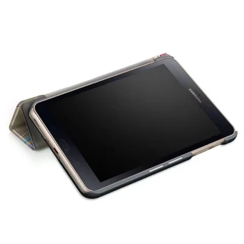 CucKooDo Slim Fit Smart Primeru Gume Pokrovček Za Samsung Galaxy Tab A 8.0 palčni SM-T380 / SM-T385 2017 Sprostitev +Pisalo +Zaslon Film