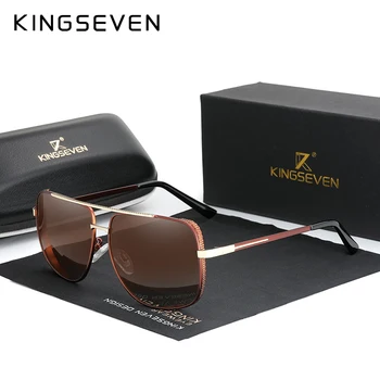 KINGSEVEN 2020 Oblikovanje NOVE Gradient Polarizirana Leče, sončna očala Moških Nočno Vizijo Očala Vožnje lunette de soleil