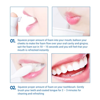 Mousse Zob Odstraniti Madeže Globoko Pena Za Čiščenje Zob Ustno Higieno Zob Zobno Pasto Za Beljenje Zob Usta Sveže Ustno Nego