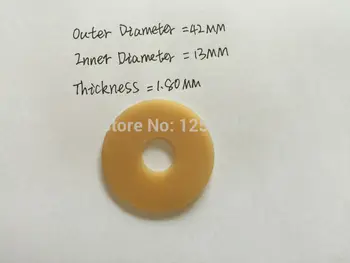 50 kosov offset tisk pralni nadomestni deli gume bedak 42x13x1.8 mm