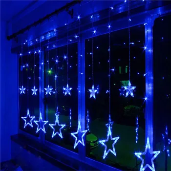 LED novoletne Lučke Božični Okraski LED Star Okno Niz Luči Pravljice Sveti Kerst Decoratie Luces De Navidad Kerst