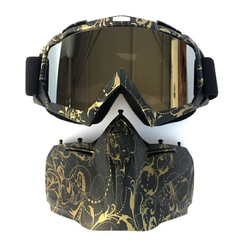 Zunanji Masko Hladno Vreme Windproof Anti-Fog Vožnja Motocikla, Čelada, Očala BHD2