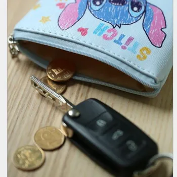 Disney Minnie Mouse prenosni večnamenski shranjevanje tsum kovanec torbici risanka Šiv PU usnje vreča