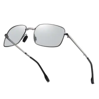 Moški Photochromic Zložljive sončna Očala z Polarizirana Objektiv Kovinski Okvir Razbarvajo Očala Zaščito Proti Utrujenosti Ribiška Očala