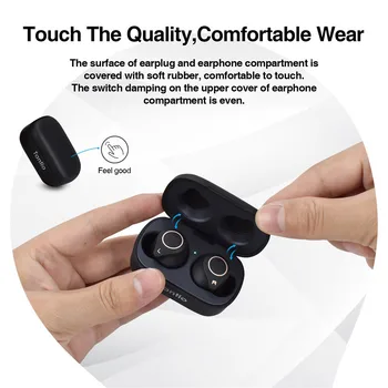 Tantio W1 Brezžični Čepkov Qualcomm APTX HiFi Nepremočljiva Dotik Visoke Zmogljivosti TWS Bluetooth Slušalke