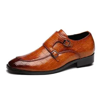 Moška Obleka, Čevlji za Nove Modne Pu Usnje Sponke Traku Poslovanje Priložnostne Čevlji Visoke Kakovosti Čevlji za Moške Zapatos De Hombre HA900