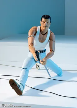 SHF Bandai Queen Freddie Mercury Angliji Rock band PVC Dejanje Slika Juguetes Figuras Anime Model Lutka Otroci Igrače Darilo