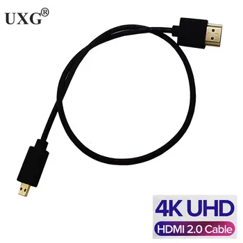 OD 3.2 mm Micro HDMI na HDMI-Polni Kabel, 3D, 4K HDMI-2.0 Priključek Za LCD TV, Projektor PS3 PS4 Xbox 360, PC Hdmi Video Kratek Kabel