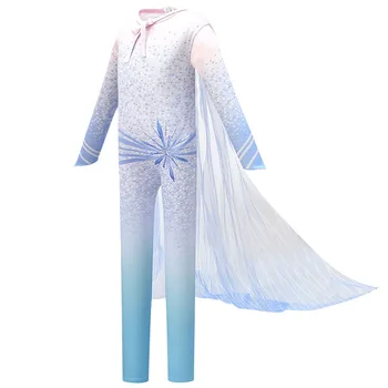 Dekleta Elsa Obleko Novi Sneg Kraljica Elsa 2 Božič Obleko Otroški Pustni Kostum Halloween Otroci Stranke Obleke Počitnice Dekliška Oblačila
