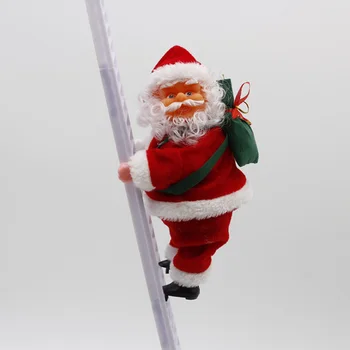 Igrače, Električni Santa Claus Vzpenja Po Stopnicah Igrače Plezalno Lestev Santa Claus Modelov Božič Figur Ornament, Okras, Darila