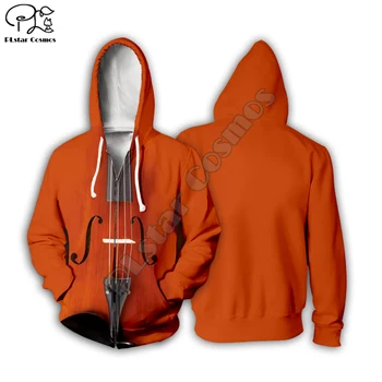 Moški ženske Pevka Rapper hoodies violina, Kitara 3d Print majica zadrgo Unisex ulične Hip-hop Priložnostne Trenirko puloverju T1