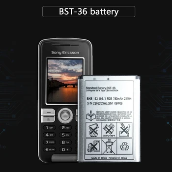 BST-36 Za Sony Ericsson J300 K510i Z550a K310 J300C X0001 Z550C K320 K310i K310c K510c Mobilnega Telefona Baterije 780mAh