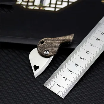 Ljubezen obliko rezilo Mini Visi nož iz Nerjavečega Jekla 440C + ABS Ročaj Zložljiv Žep Keychain Nož EOS orodje