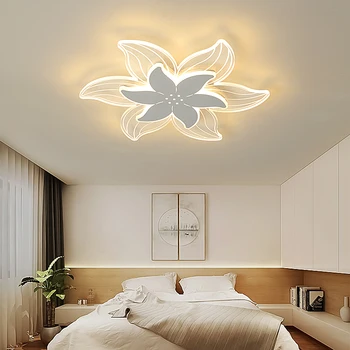 Sodobni led lestenec svetil za dnevno sobo, spalnica, jedilnica, kuhinja strop lestenci Ultra tankih Belih vzmetenje svetilke