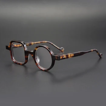 Luksuzne Blagovne Znamke Acetat Ročno Očal Okvir Moški Ženske Letnik Recept Kratkovidnost Optična Očala Okvir Robert Downey Očala