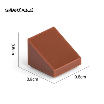 Smartable Naklon 30° 1x1x2/3 Sir 30 Barv gradniki MOC Del Igrače Za Pixel Art Portret Združljiv 54200 520pcs/Veliko
