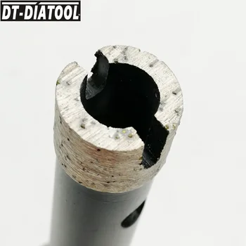 DT-DIATOOL 2pcs/set Diamond Mokro Varjene Vrtanje Kronski Svedri M14 Nit Trdna Segmente Vaja za Kronske Žage za Granit dia 10+14 mm