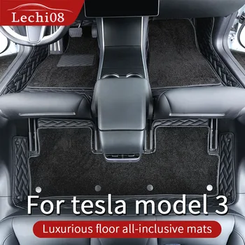 Usnje talna obloga Za tesla model 3 predpražnike Tesla model 3 dodatna oprema model 3 tesla tri tesla model 3 /dodatki model3