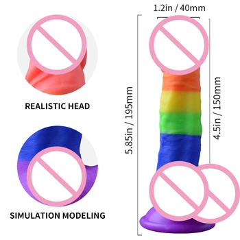 195mm Realne Jelly Vibrator, Telo-Varen Material, Veren Ogromen Penis Močan Sesalni Prilagodljiv Petelin Vaginalne G-spot Analni