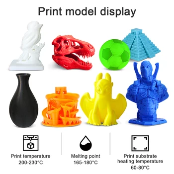 PLA 3D Tiskalnik, ki z Žarilno 10rolls 1 kg/2.2 kg 1.75 MM Visoko trdnost in Močno Togost Nizko Krčenje Materiala Za Tiskanje Umetnine