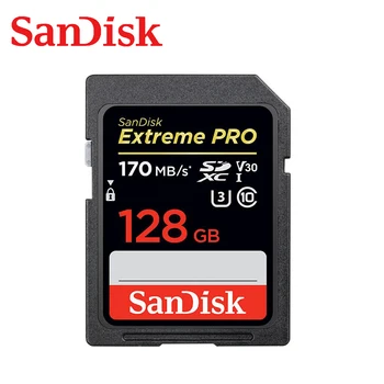 SanDisk Pomnilniško Kartico Extreme Pro SDHC/SDXC Kartica SD 128GB 256GB 64GB 32GB C10 U3 V30 UHS-I cartao de memoria Flash Kartice za Kamere