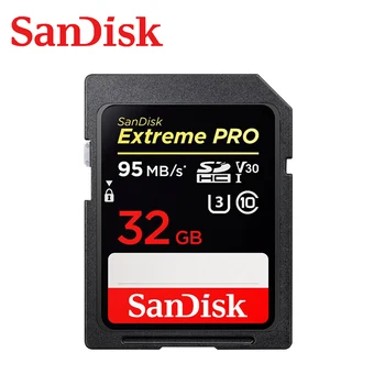 SanDisk Pomnilniško Kartico Extreme Pro SDHC/SDXC Kartica SD 128GB 256GB 64GB 32GB C10 U3 V30 UHS-I cartao de memoria Flash Kartice za Kamere