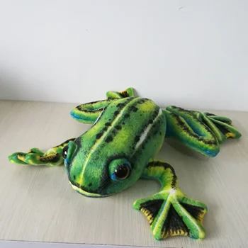 O 42cm barvne veren žaba plišastih igrač mehka lutka darilo za rojstni dan s2026