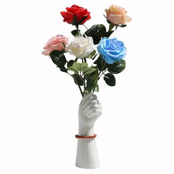 Ameriški Stil Keramični Pest Vaza Ročno Kiparstvo Cvetlični Lonček Namizje Cvetlični Posodo Dekoracijo Ustvarjalne Hydroponic Znanja